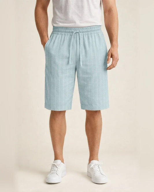Men's Shorts Linen Shorts Summer Shorts Pocket Stripe Comfort Breathable Outdoor Daily Going out Linen / Cotton Blend Fashion Casual Black White | JRSEE:806f086d-af95-49c8-a834-271dd608e079