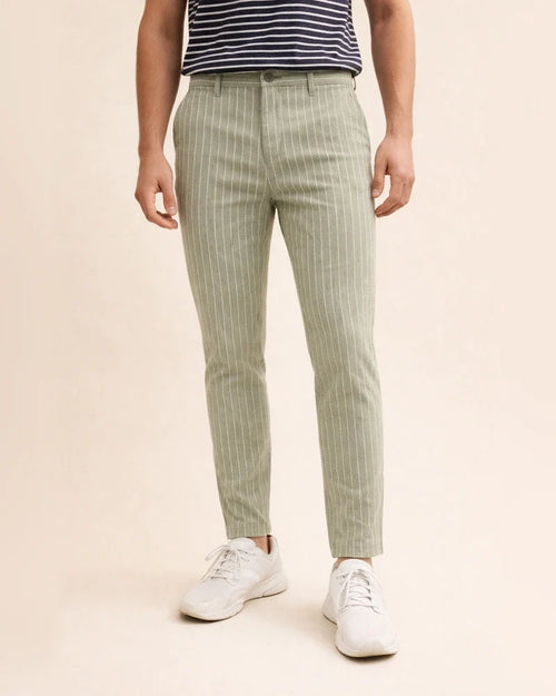 Men's Skinny Trousers Chinos Chino Pants Pocket Stripe Comfort Breathable Outdoor Daily Going out Fashion Streetwear Black Navy Blue | JRSEE:c383ae49-6c39-4c71-9a87-c9d17ecdff48