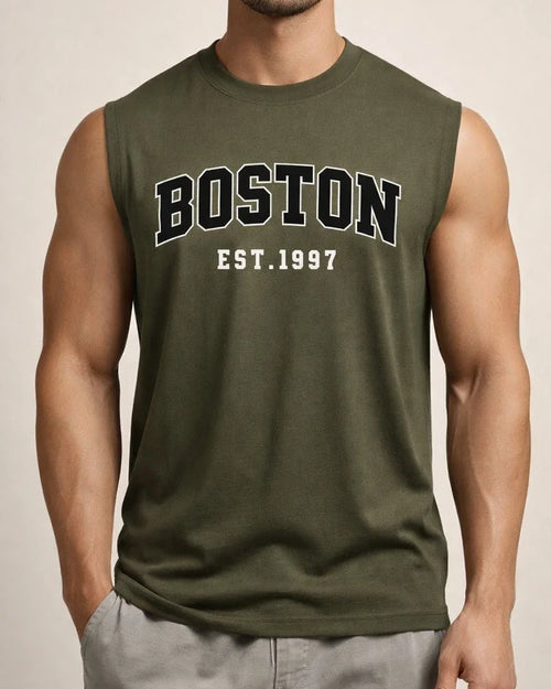 Men's Sleeveless American-Style Sports Tank Top, Summer Oversized Lightweight Loose-Fit Round-Neck T-Shirt | JRSEE:99c5d4ba-2833-4064-9999-46ce9b8405ad