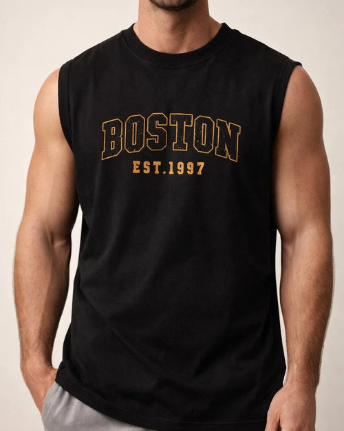 Men's Sleeveless American-Style Sports Tank Top, Summer Oversized Lightweight Loose-Fit Round-Neck T-Shirt | JRSEE:91676994-1b1f-4038-a141-9edba4e3b713