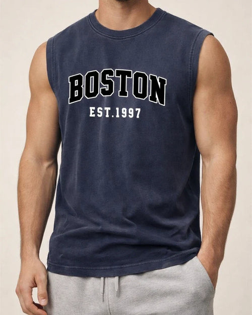 Men's Sleeveless American-Style Sports Tank Top, Summer Oversized Lightweight Loose-Fit Round-Neck T-Shirt | JRSEE:e3edaafa-f39b-4956-ad77-8055ce6d095b