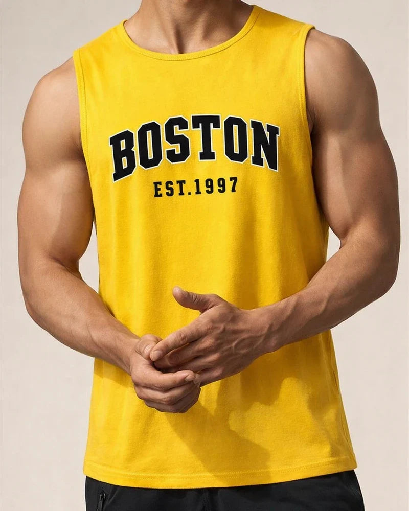 Men's Sleeveless American-Style Sports Tank Top, Summer Oversized Lightweight Loose-Fit Round-Neck T-Shirt | JRSEE:416f44da-60a7-486e-bd72-b1340c764984