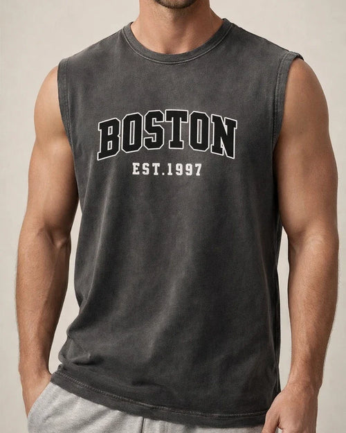 Men's Sleeveless American-Style Sports Tank Top, Summer Oversized Lightweight Loose-Fit Round-Neck T-Shirt | JRSEE:de18a41e-d71d-4208-b53e-e800f82b9048