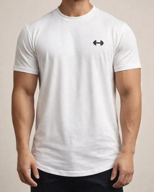 Men's Slim Show Muscle Round Hem Cotton Spring Summer Solid Color Training Slim Sports Short Sleeve T-Shirt | JRSEE:74a36e8e-c1e4-4f80-bd50-65fa1a856959