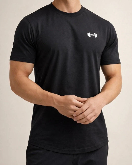 Men's Slim Show Muscle Round Hem Cotton Spring Summer Solid Color Training Slim Sports Short Sleeve T-Shirt | JRSEE:f8d1c47b-17cc-4a78-a882-5aa379b4d1ac