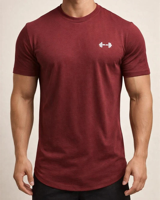 Men's Slim Show Muscle Round Hem Cotton Spring Summer Solid Color Training Slim Sports Short Sleeve T-Shirt | JRSEE:04c8af2f-1708-47af-8783-155c6fbd9159