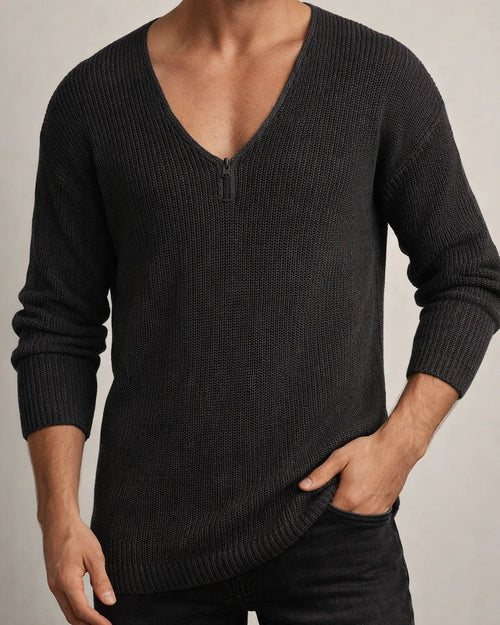 Men's Solid Color Bohemian Wind Loose Casual Long-sleeved Collar Pullover T-shirt Spring and Autumn Thin Section Tops | JRSEE:8b11822d-3bb6-499a-81de-e558613ed9e6