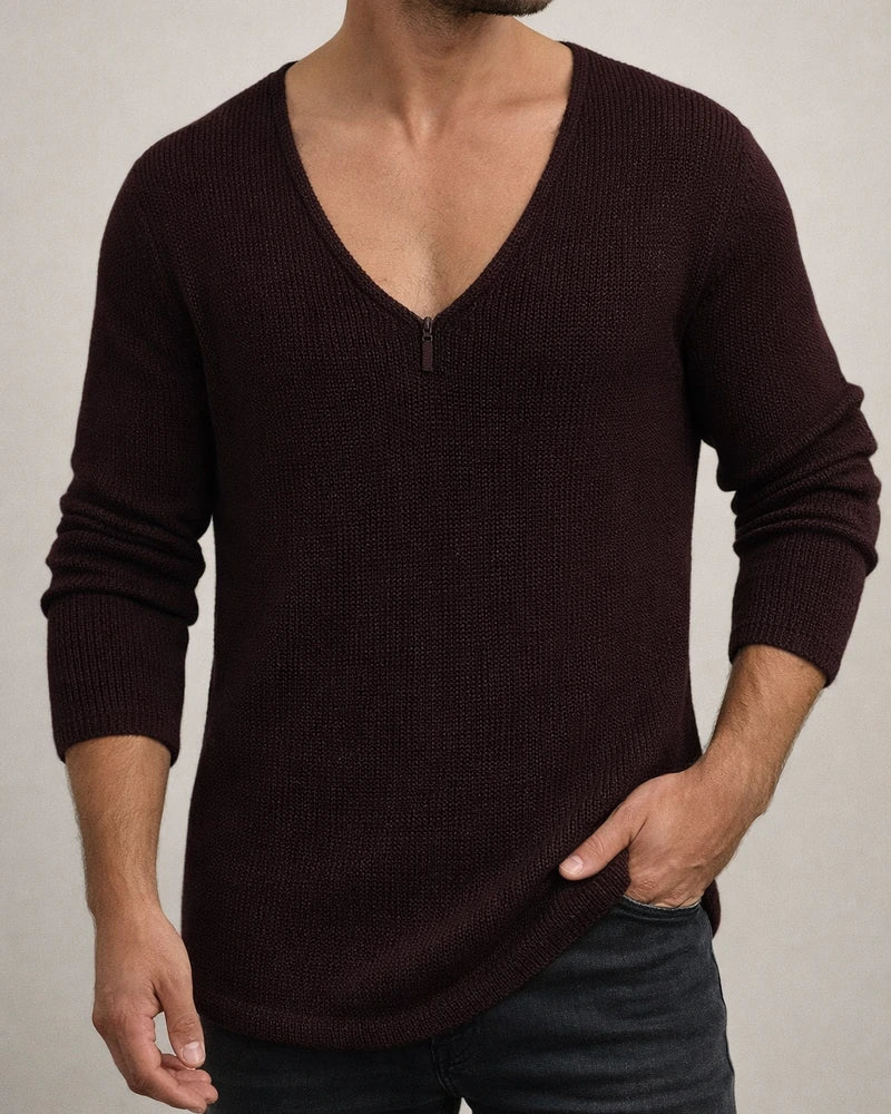 Men's Solid Color Bohemian Wind Loose Casual Long-sleeved Collar Pullover T-shirt Spring and Autumn Thin Section Tops | JRSEE:d43c43d4-c732-447d-8f51-477f110e2211