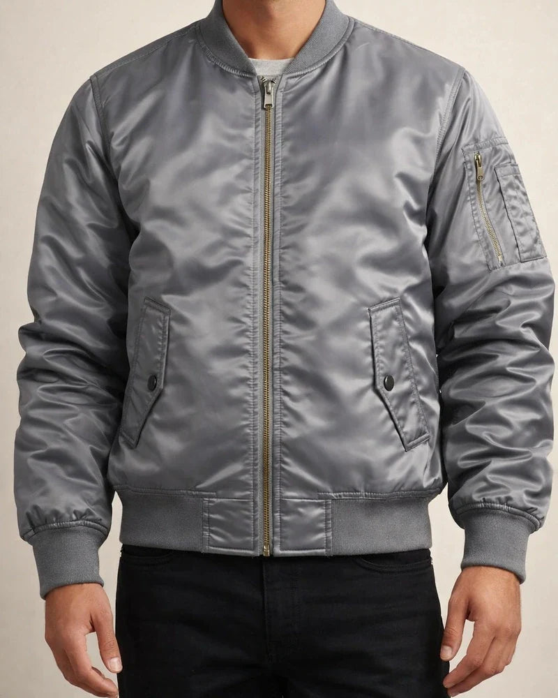 Men's Solid Color Casual Stand Up Collar Jacket | JRSEE:85242310-3297-43d8-9f4c-fa8888158255