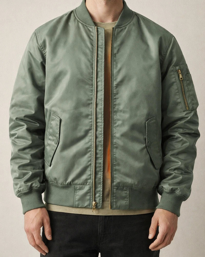Men's Solid Color Casual Stand Up Collar Jacket | JRSEE:8e27e94e-060a-4158-8f9a-a79056b683c9