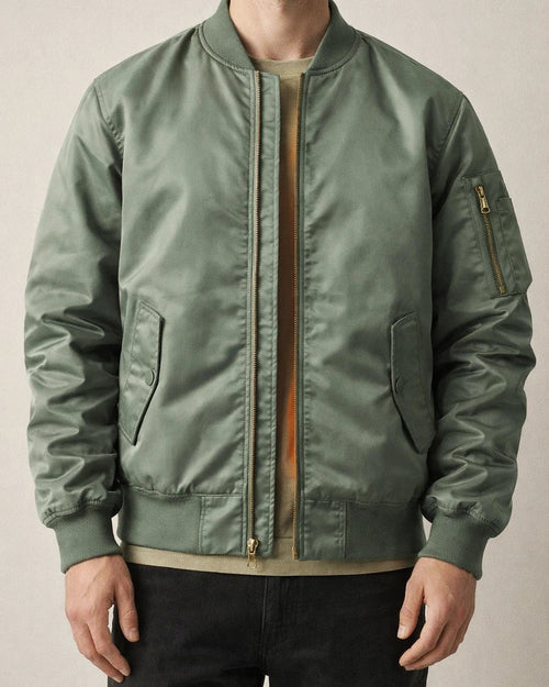 Men's Solid Color Casual Stand Up Collar Jacket | JRSEE:8e27e94e-060a-4158-8f9a-a79056b683c9