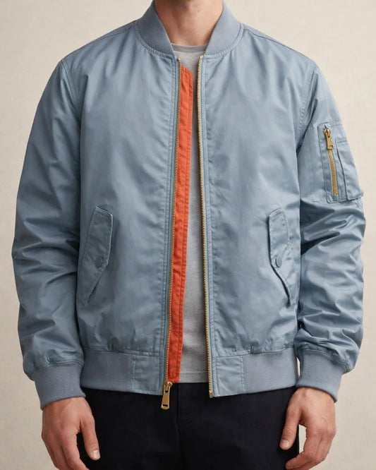 Men's Solid Color Casual Stand Up Collar Jacket | JRSEE:ebd4bd82-11de-4298-a259-7d07ee32c487