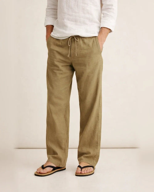 Men's Solid Color Loose Simple Linen Casual Multi-Pocket Pants Mid Waist Tie-Dye Long Tube Casual Pants | JRSEE:820f4f5d-3c5c-4a30-af4e-5411157c59d9