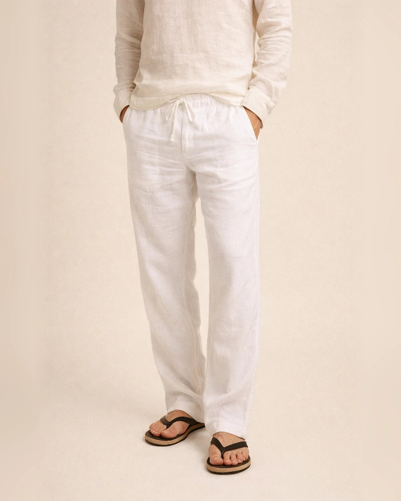 Men's Solid Color Loose Simple Linen Casual Multi-Pocket Pants Mid Waist Tie-Dye Long Tube Casual Pants | JRSEE:24eea85f-913b-48ad-aa3b-54d8a85f6ac7