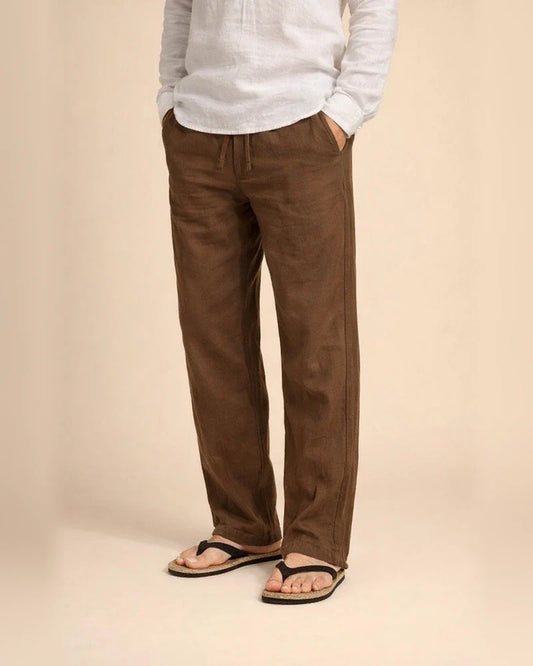 Men's Solid Color Loose Simple Linen Casual Multi-Pocket Pants Mid Waist Tie-Dye Long Tube Casual Pants | JRSEE:f5f40ff5-a12e-46b0-9e71-1fc85dd6144d