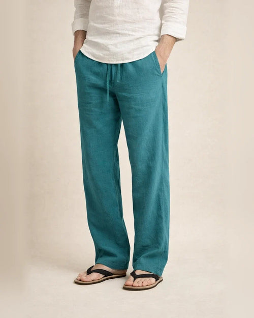 Men's Solid Color Loose Simple Linen Casual Multi-Pocket Pants Mid Waist Tie-Dye Long Tube Casual Pants | JRSEE:222366c9-c689-4871-80d1-121c7b9947a8