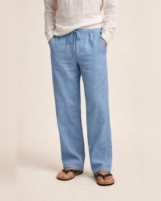 Men's Solid Color Loose Simple Linen Casual Multi-Pocket Pants Mid Waist Tie-Dye Long Tube Casual Pants | JRSEE:459b5a4a-1c80-4f3b-b567-d46652cf48f0