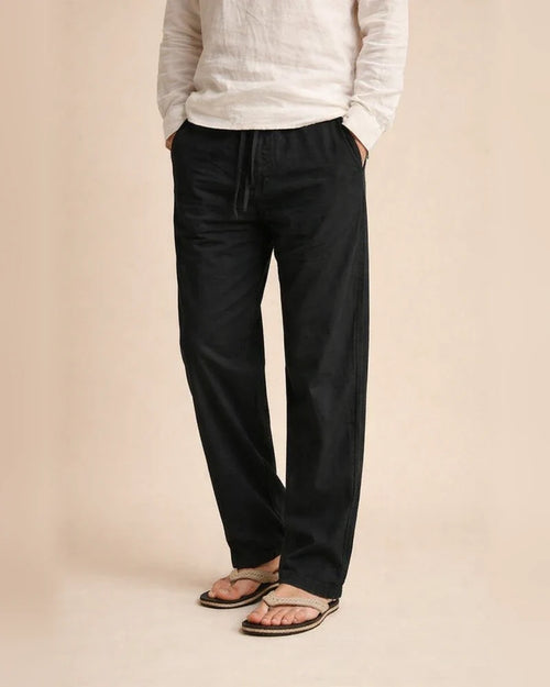 Men's Solid Color Loose Simple Linen Casual Multi-Pocket Pants Mid Waist Tie-Dye Long Tube Casual Pants | JRSEE:64db92b4-f50e-4a9b-ab1d-83078abe62b2
