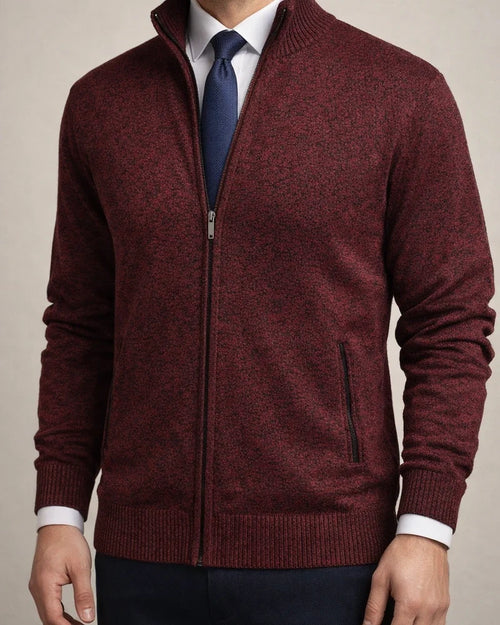 Men's Solid Color Stand Collar Fashion Cardigan Sweater | JRSEE:61bfd666-37b3-49f7-8bda-0488d4fedfa5