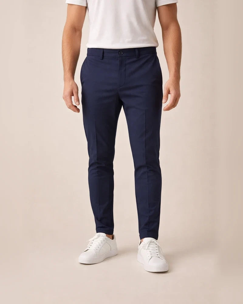 Men's Solid Color Tight Zipper Business Casual Daily Slim Small Leg Pants | JRSEE:2191b0b3-8339-4cfb-bef7-5cd7d5ad50b6