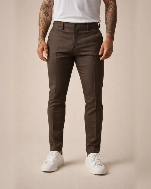 Men's Solid Color Tight Zipper Business Casual Daily Slim Small Leg Pants | JRSEE:69361824-98fb-4d57-bd45-b8e08c97884a
