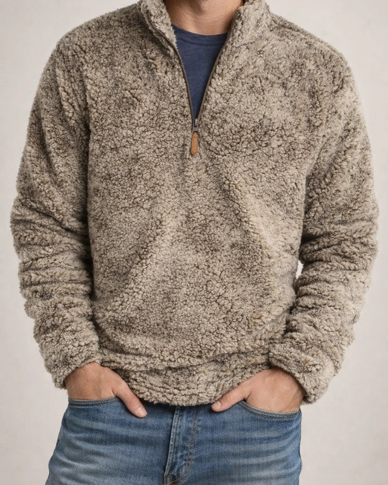 Men's Solid Color Tops Casual Loose Solid Color Pullover Stand-up Collar Pullover Thickened Long-sleeved Sweater Men | JRSEE:fff8982b-ba9f-46be-b465-62defabd3364