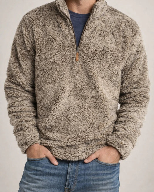 Men's Solid Color Tops Casual Loose Solid Color Pullover Stand-up Collar Pullover Thickened Long-sleeved Sweater Men | JRSEE:fff8982b-ba9f-46be-b465-62defabd3364