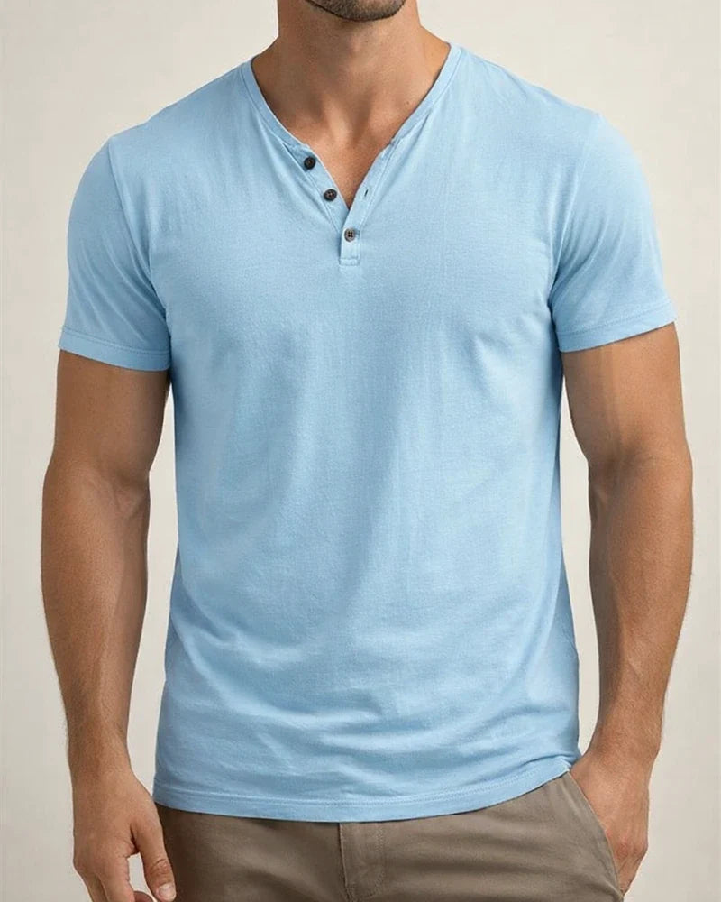 Men's Solid Color V-Neck Casual Sports T-Shirt | JRSEE:ff4ca3b1-6eff-4918-80b1-294cc89c7705