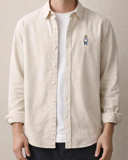 Men's Spring and Autumn Casual Cotton Long Sleeve Shirt Embroidery Shirt | JRSEE:c7ae9a57-3724-404c-9a1d-a5aecfc63e08