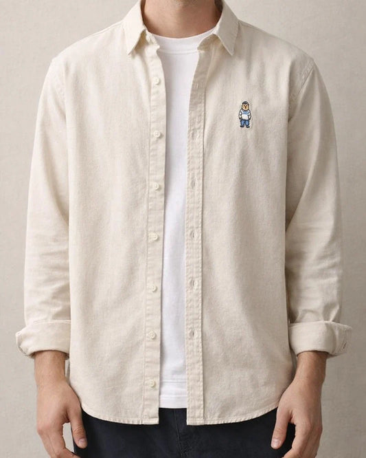 Men's Spring and Autumn Casual Cotton Long Sleeve Shirt Embroidery Shirt | JRSEE:c7ae9a57-3724-404c-9a1d-a5aecfc63e08
