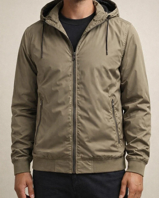 Men's Spring and Autumn Removable Hooded Jacket Casual Sports Thin Cotton Solid Color Coat Trend Men's Clothing | JRSEE:0126b5ac-3903-4791-b9e0-a2c8620c4acc
