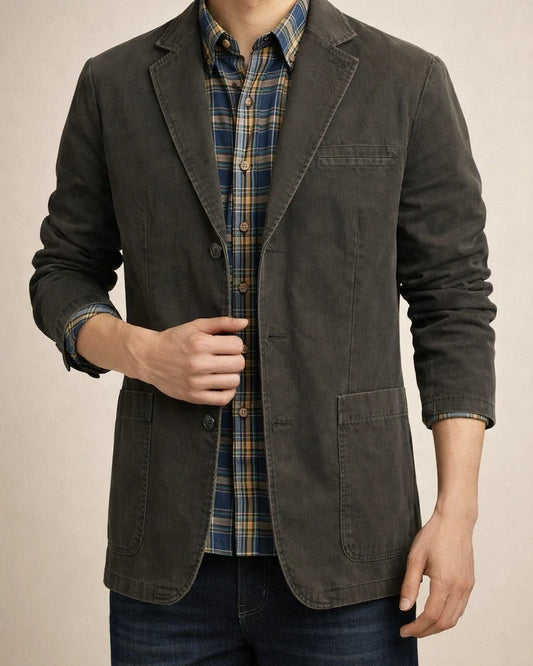 Men's Spring and Fall Cotton Casual Suit Jacket Men's Fashion Tide Small Suit Jacket | JRSEE:2d528134-9841-4128-b054-6cd7b7dbb19a