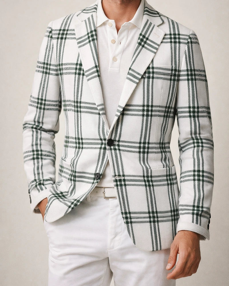 Men's Spring and Fall Tops Business Casual Printing Double-button Suit Jacket British Suit | JRSEE:f8bd311a-a086-4263-955d-f2a790917149