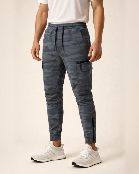 Men's Spring/Fall Casual Pants - American-Style Athletic Long Pants with Zipper and Slim Fit | JRSEE:e3da7e25-8bc7-4906-8371-e5f34e3bb112