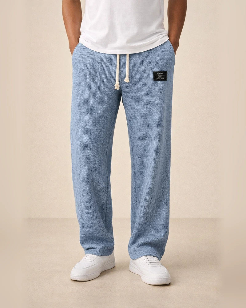 Men's Spring/Fall Loose Straight-Leg Sweatpants Wide-Leg Athletic Casual Long Pants | JRSEE:9b0534b4-b87b-4aa9-88b8-8637bd617fd9