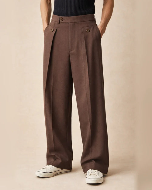 Men's Straight-Leg Business Casual Pants with Premium Drape Men's Long Pants | JRSEE:7f65ca5e-d0f1-4009-a3f3-480c004df1da