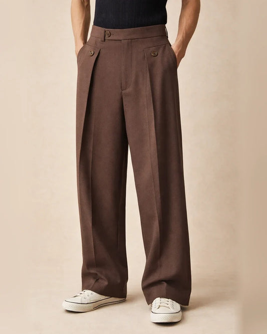 Men's Straight-Leg Business Casual Pants with Premium Drape Men's Long Pants | JRSEE:7f65ca5e-d0f1-4009-a3f3-480c004df1da
