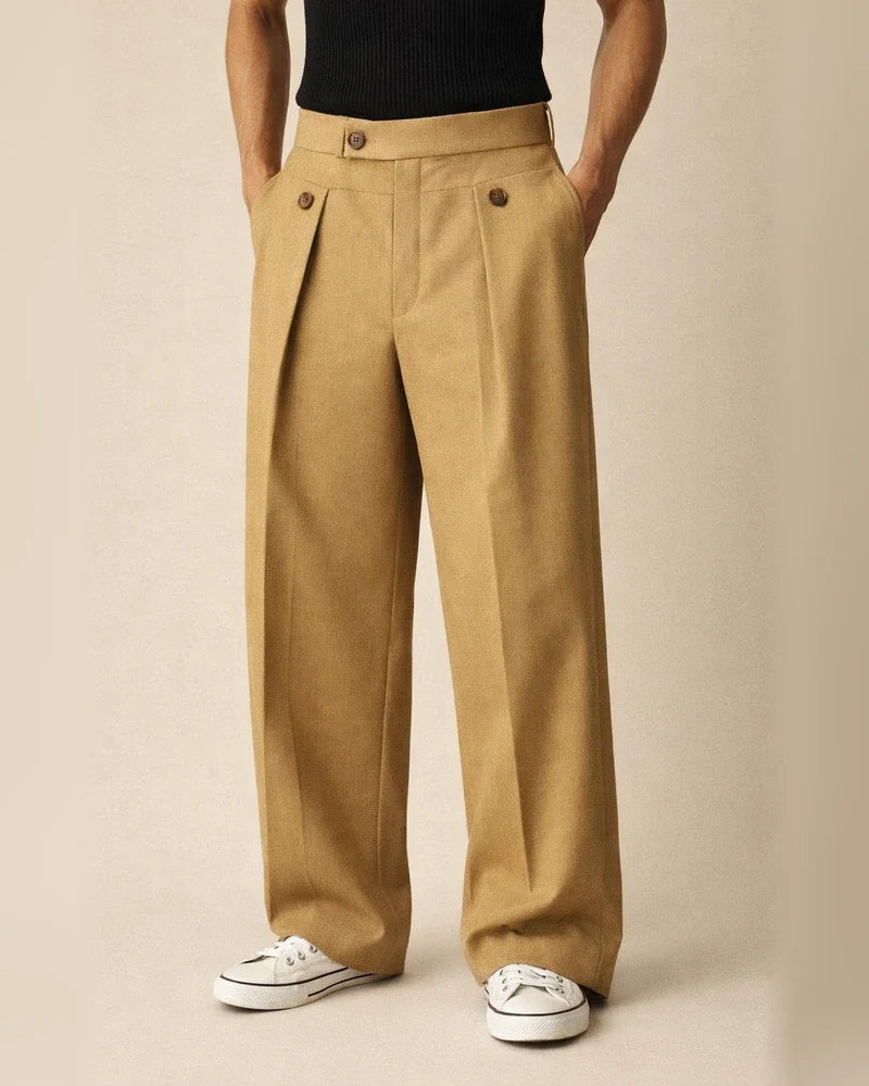 Men's Straight-Leg Business Casual Pants with Premium Drape Men's Long Pants | JRSEE:15972e9f-1a54-468c-8b6c-90f94cd38cc3
