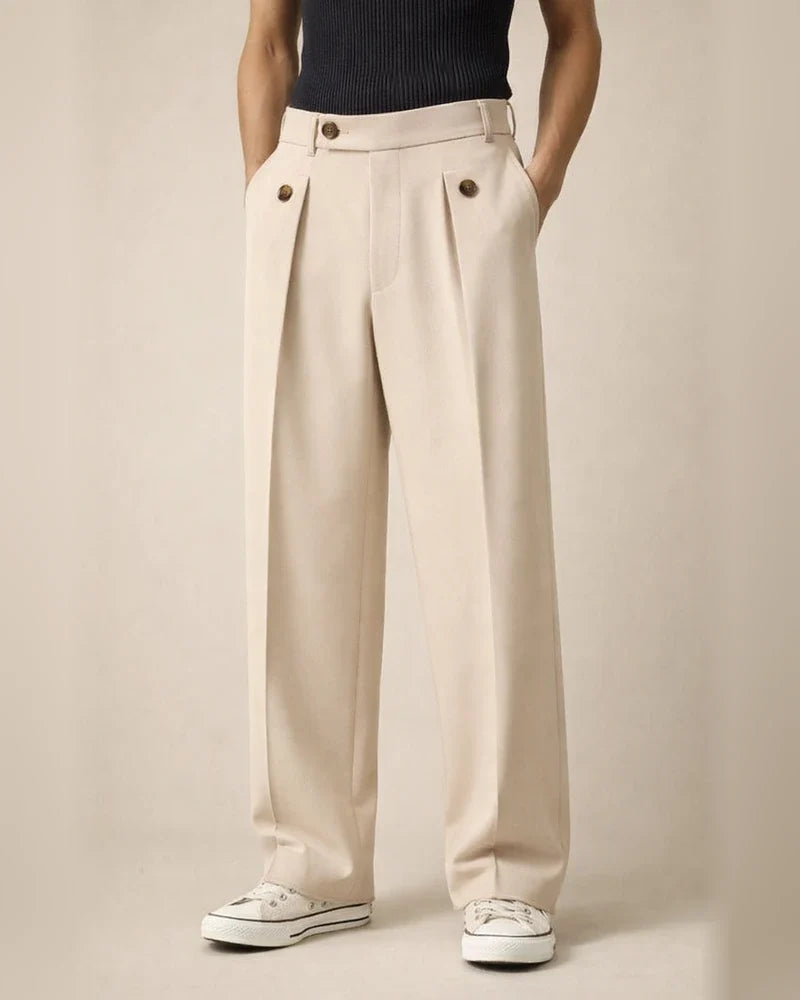 Men's Straight-Leg Business Casual Pants with Premium Drape Men's Long Pants | JRSEE:709236ba-94b7-40a4-9766-02813deeb50b