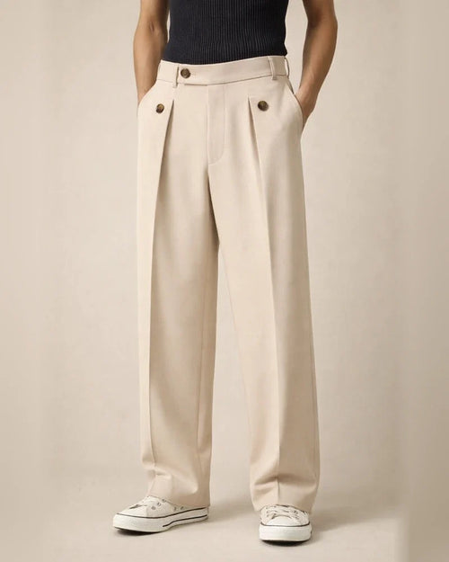 Men's Straight-Leg Business Casual Pants with Premium Drape Men's Long Pants | JRSEE:709236ba-94b7-40a4-9766-02813deeb50b