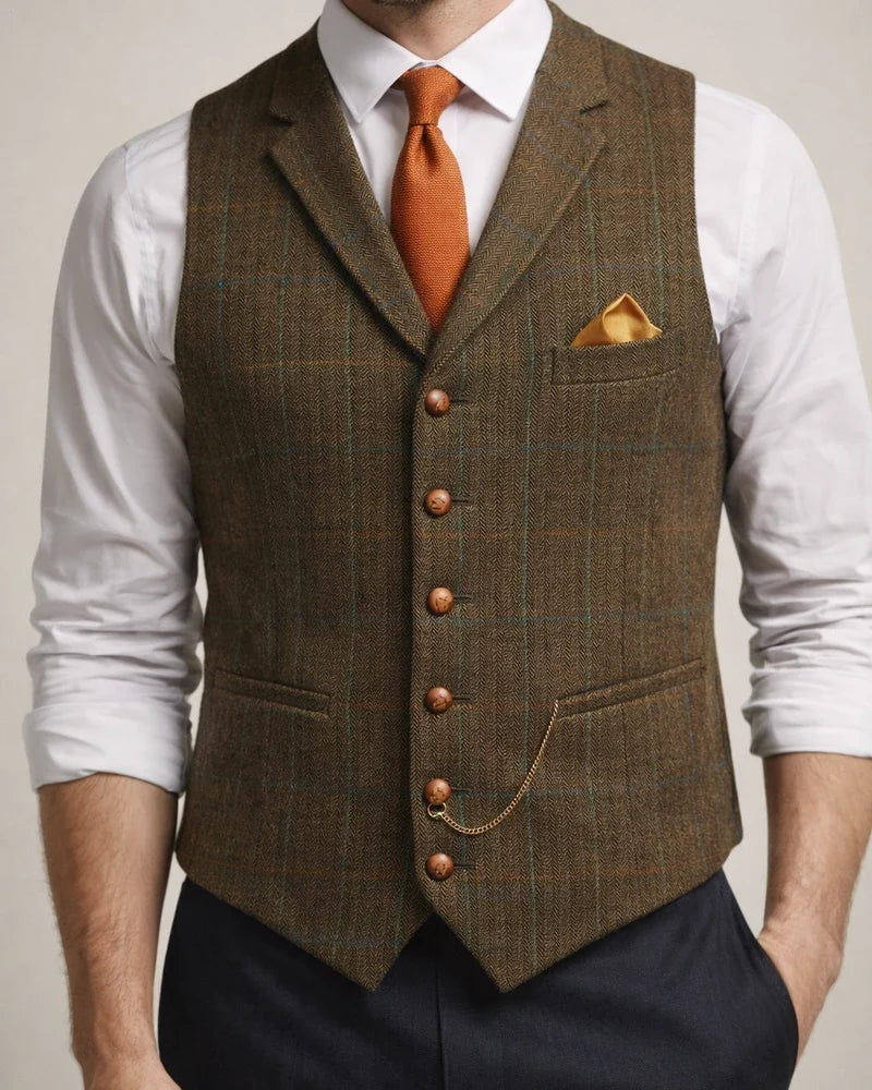 Men's Suit Vest Men's Casual Vest Slim-Fit Striped Vest | JRSEE:816d2aca-3f15-4883-82d0-cca35bc960b8