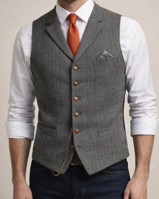 Men's Suit Vest Men's Casual Vest Slim-Fit Striped Vest | JRSEE:006542ff-4b28-4939-adb5-e70617b63f71