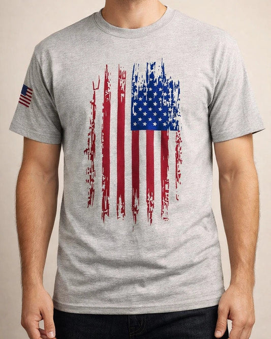 Men's Summer 3D-Printed T-Shirt: U.S. Flag Short-Sleeve Fashion T-Shirt | JRSEE:dc2cfeda-da3e-4dda-a652-e0d27fbc8b62