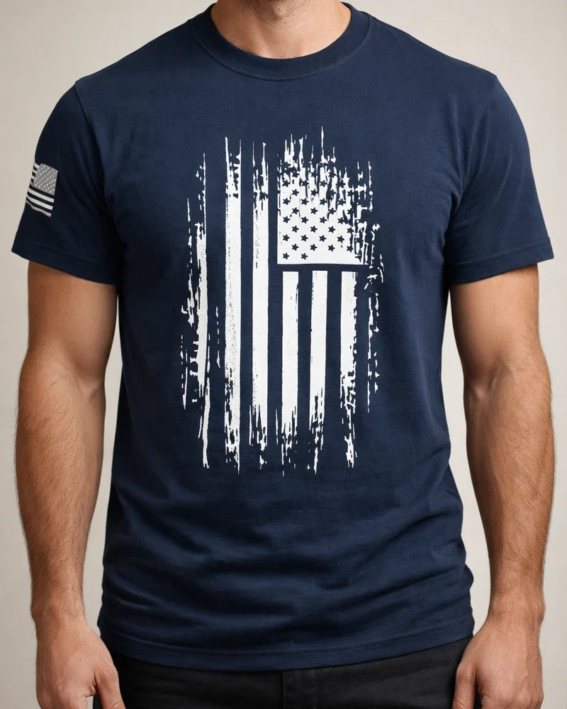 Men's Summer 3D-Printed T-Shirt: U.S. Flag Short-Sleeve Fashion T-Shirt | JRSEE:0edd694a-c6de-4d0d-b565-646abf8c70cb