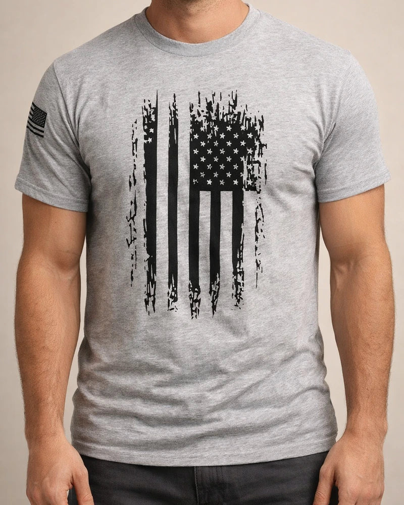 Men's Summer 3D-Printed T-Shirt: U.S. Flag Short-Sleeve Fashion T-Shirt | JRSEE:3a7593e6-d536-4bbb-92ec-4f9f26b20b72