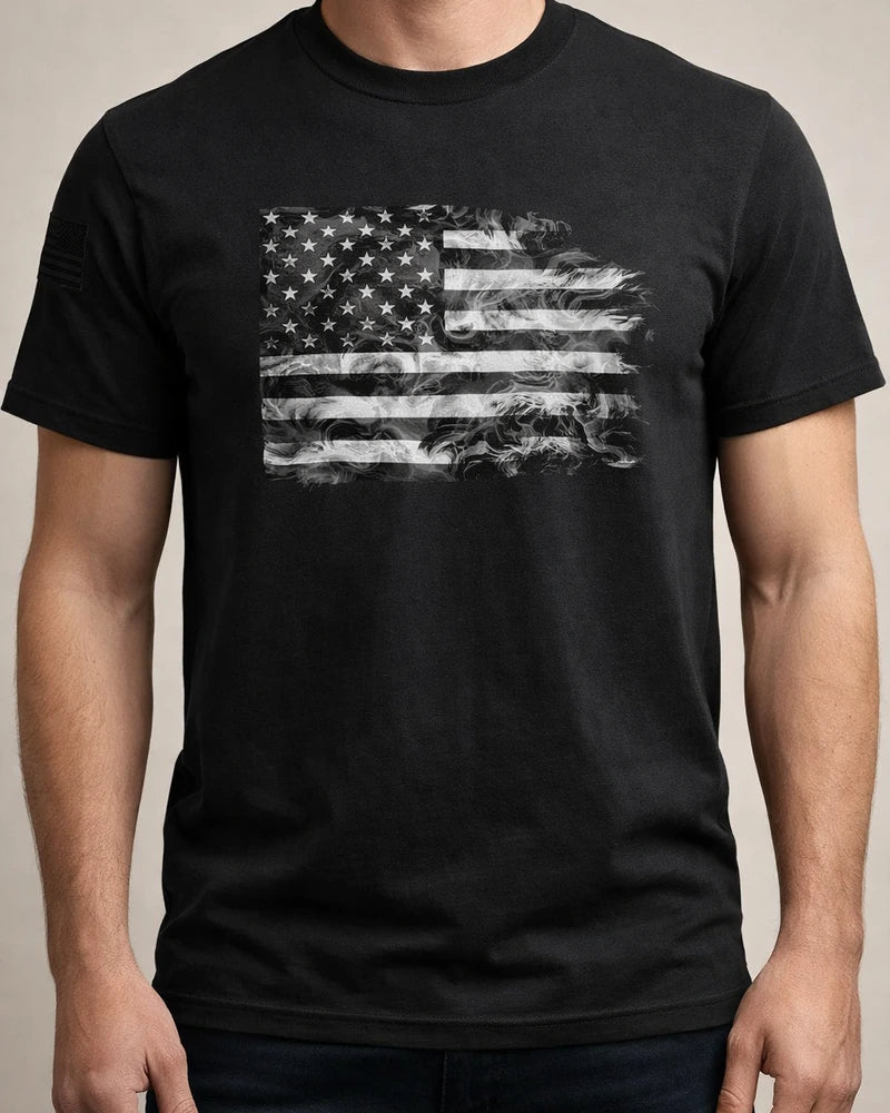 Men's Summer 3D-Printed T-Shirt U.S. Flag Short-Sleeve T-Shirt | JRSEE:f38c1875-0dbc-4645-a69b-521306600128