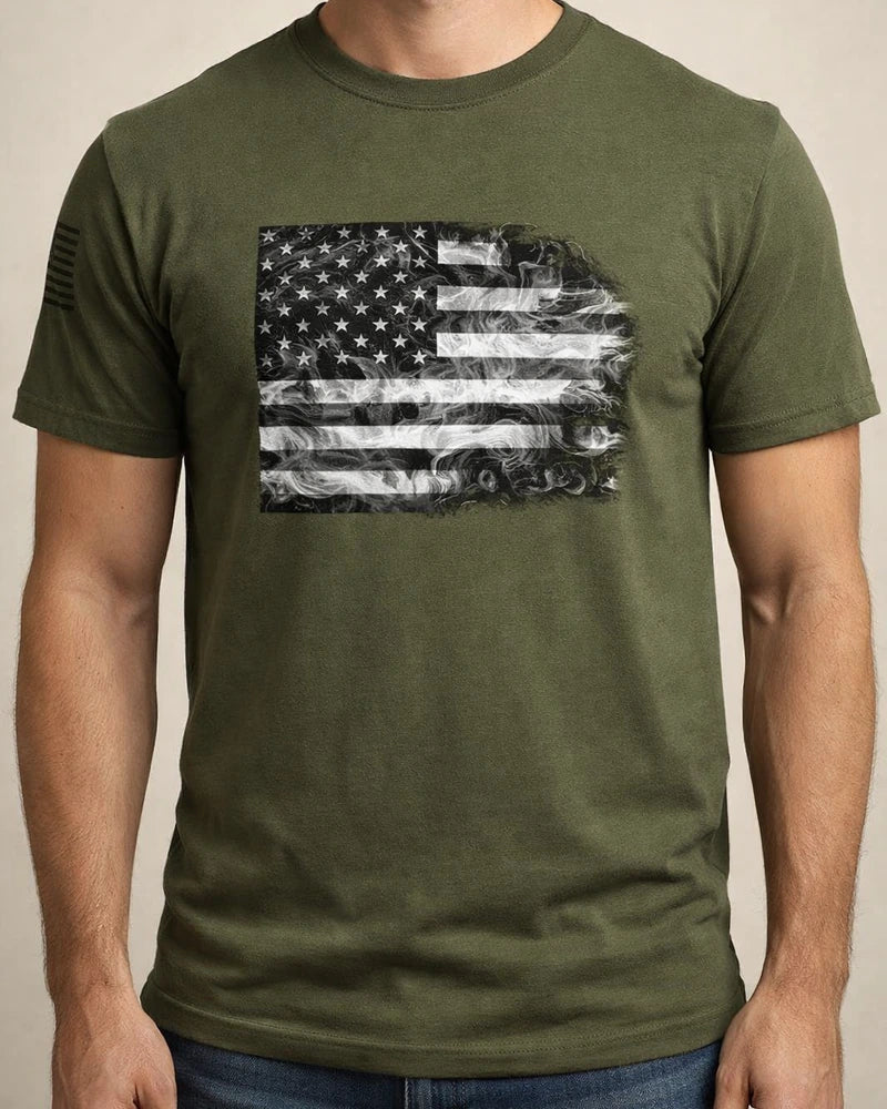 Men's Summer 3D-Printed T-Shirt U.S. Flag Short-Sleeve T-Shirt | JRSEE:b3d1e97e-e46b-4056-990e-e095246e8401