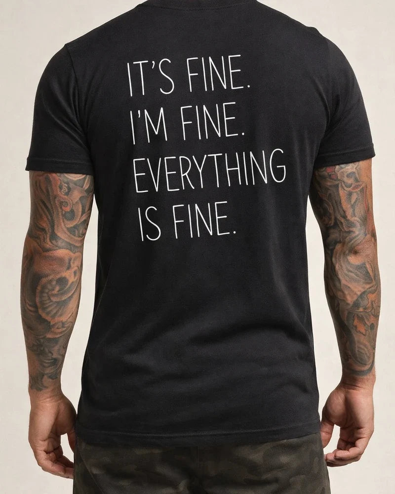 Men's Summer Casual Fashion Round Neck Fashion Printing Short-sleeved T-shirt | JRSEE:639e215c-5a6e-4648-8be3-9b43c22f611d