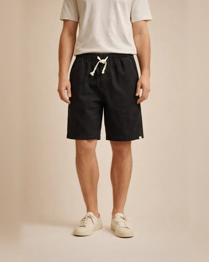 Men's Summer Casual Shorts: Loose-Fit, Trendy Cotton-Linen 5/10-Length Shorts | JRSEE:523cc374-f181-407c-9a5e-f7e512a4ba27