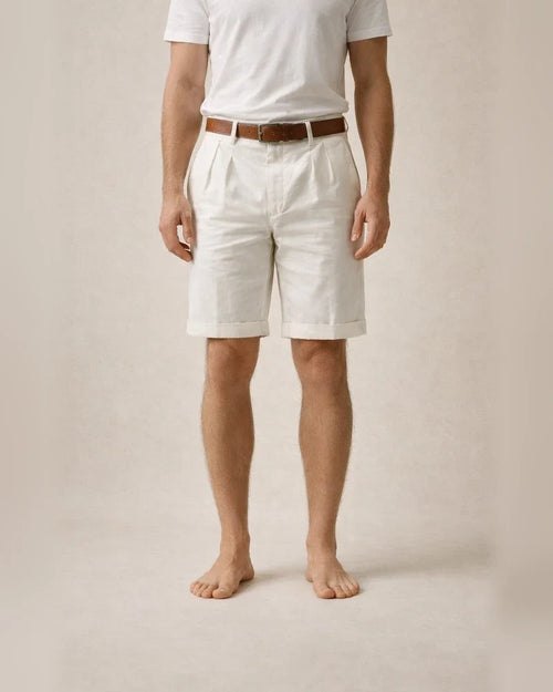 Men's Summer Cotton-Linen Business Casual Shorts Solid Color 5/8-Length | JRSEE:4ad894a7-46d8-49e1-ba31-5b52e5151601 | JRSEE:6cda5494-0fd4-40f6-a2d3-280633c400f6